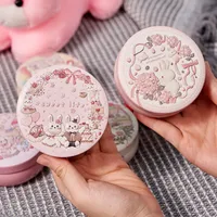 New Original Candy Box Three-dimensional Pattern Drum-shaped Jar Baby 100-day Candy Gift Box Fruit Tea Packaging Iron Box main image 4