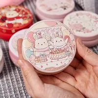 New Original Candy Box Three-dimensional Pattern Drum-shaped Jar Baby 100-day Candy Gift Box Fruit Tea Packaging Iron Box sku image 6
