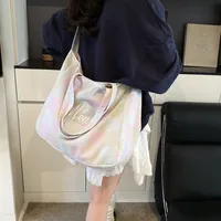 Large Capacity Plaid Crossbody Bag Women's 2025 New Fashion Ins New Style Commuter Student Class Shoulder Tote Bag main image 2