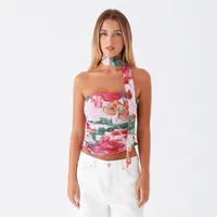 Women's Bandeau Tank Tops Streetwear 3D Effect sku image 1