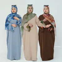 Women's Adults Solid Color Thread Abaya main image 1