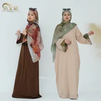 Women's Adults Solid Color Thread Abaya main image 3