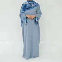 Women's Adults Solid Color Thread Abaya sku image 6