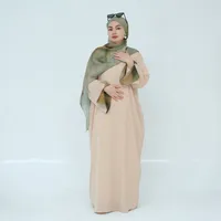 Women's Adults Solid Color Thread Abaya sku image 21