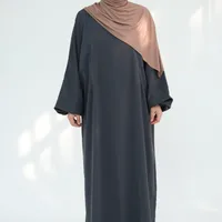 Women's Adults Solid Color Zipper Abaya sku image 6