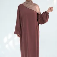 Women's Adults Solid Color Zipper Abaya sku image 9