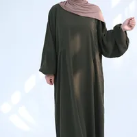 Women's Adults Solid Color Zipper Abaya sku image 13