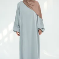 Women's Adults Solid Color Zipper Abaya sku image 19