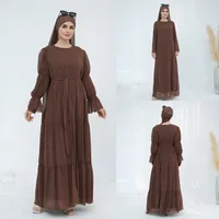 Women's Adults 3D Effect Solid Color Abaya main image 2