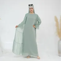 Women's Adults 3D Effect Solid Color Abaya main image 4