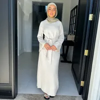 Women's Adults Solid Color Straps Abaya sku image 2