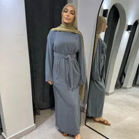 Women's Adults Solid Color Straps Abaya sku image 4