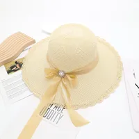 Women's Vacation Simple Style Solid Color Big Eaves Straw Hat sku image 106
