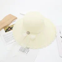 Women's Vacation Simple Style Solid Color Big Eaves Straw Hat sku image 114