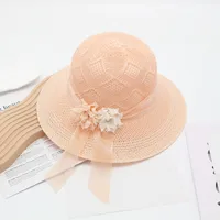 Women's Vacation Simple Style Solid Color Big Eaves Straw Hat sku image 107