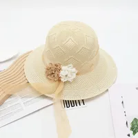 Women's Vacation Simple Style Solid Color Big Eaves Straw Hat sku image 101