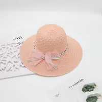 Women's Vacation Simple Style Solid Color Big Eaves Straw Hat sku image 102