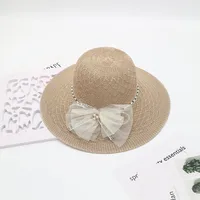 Women's Vacation Simple Style Solid Color Big Eaves Straw Hat sku image 108
