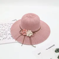 Women's Vacation Simple Style Solid Color Big Eaves Straw Hat sku image 109