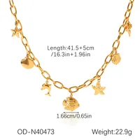 Modern Style Classic Style Flower 304 Stainless Steel Women's Necklace sku image 6