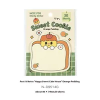 1 Piece Vocabulary Words/Name Toast Class Learning School Paper Cute Sticky Note sku image 2