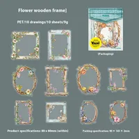 Plant School Graduation PET Vintage Style Handmade Stickers sku image 2