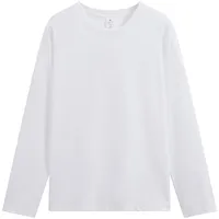 250G Autumn Cotton Bottoming Shirt Printing Loose Cotton Casual Top Round Neck Long Sleeve T-shirt Custom Printed Logo main image 1