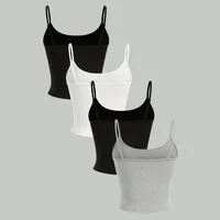 Weekend Home Daily Women's Casual Sexy Solid Color Spandex Polyester Vest Suit Shorts Sets main image 3