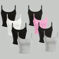 Weekend Home Daily Women's Casual Sexy Solid Color Spandex Polyester Vest Suit Shorts Sets main image 1
