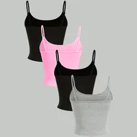 Weekend Home Daily Women's Casual Sexy Solid Color Spandex Polyester Vest Suit Shorts Sets main image 5