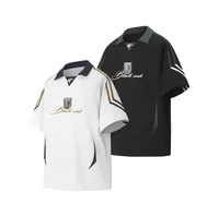 Men's T-shirt Pullovers Short Sleeve Men's Polo Shirts American Retro Letter main image 1