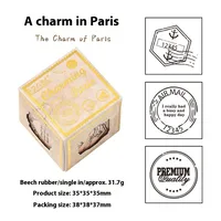 1 Piece Vocabulary Words/Name Plant School Graduation Wood Elegant Retro Seal Supplies sku image 2