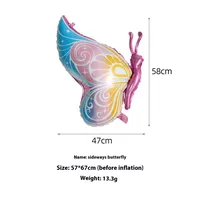 Cute Butterfly Aluminum Film Outdoor Decoration sku image 2