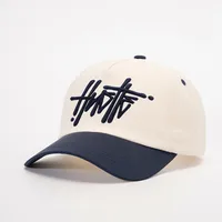 Unisex Casual Simple Style Streetwear Vocabulary Words/Name Color Block Embroidery Curved Eaves Baseball Cap sku image 5