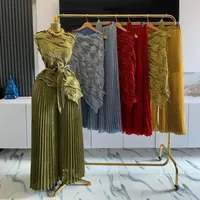 Anniversary Date Street Women's Elegant Solid Color Polyester Leisure Suit Pants Sets main image 1