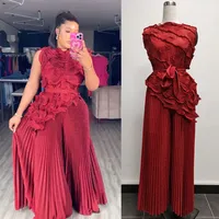 Anniversary Date Street Women's Elegant Solid Color Polyester Leisure Suit Pants Sets main image 5