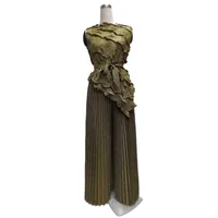Anniversary Date Street Women's Elegant Solid Color Polyester Leisure Suit Pants Sets main image 4
