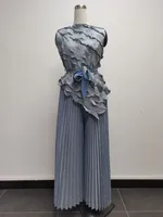 Anniversary Date Street Women's Elegant Solid Color Polyester Leisure Suit Pants Sets sku image 9