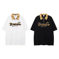 Adults Men's  Short Sleeve Men's Polo Shirts American Retro Letter main image 1