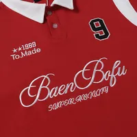 Adults Men's  Short Sleeve Men's Polo Shirts American Retro Contrast Collar main image 5