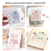 1 Set Animal Letter School Graduation Coated Paper Adhesive Sticker Cute Stickers main image 5