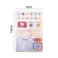1 Set Animal Letter School Graduation Coated Paper Adhesive Sticker Cute Stickers main image 10