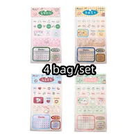 1 Set Animal Letter School Graduation Coated Paper Adhesive Sticker Cute Stickers sku image 5