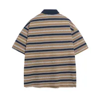 Adults Men's  Short Sleeve Men's Polo Shirts American Retro Stripe main image 2