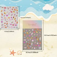 IG Style Cartoon Style Cute Ocean Mermaid Shell Nail Stickers Nail Decoration Accessories main image 7