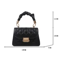 Popular All-Matching Ins Women's Bag 2022 Popular New Trendy Fashion Chain Crossbody Internet Celebrity Hand-Carrying Small Square Bag main image 6