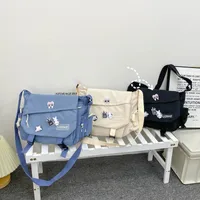 Ins Style Large Capacity Shoulder Bag Men's New Harajuku Retro Workwear Messenger Bag Girl Students' Crossbody Bag main image 2