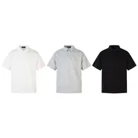 Adults Men's  Short Sleeve Men's Polo Shirts American Retro Solid Color main image 1