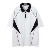 Adults Men's  Short Sleeve Men's Polo Shirts American Retro Contrast Collar main image 2