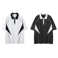 Adults Men's  Short Sleeve Men's Polo Shirts American Retro Contrast Collar main image 1